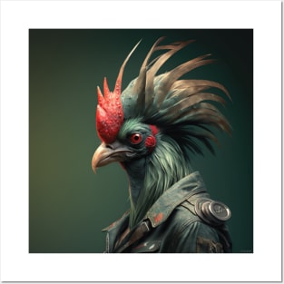 rooster punk guardian side 2 Posters and Art